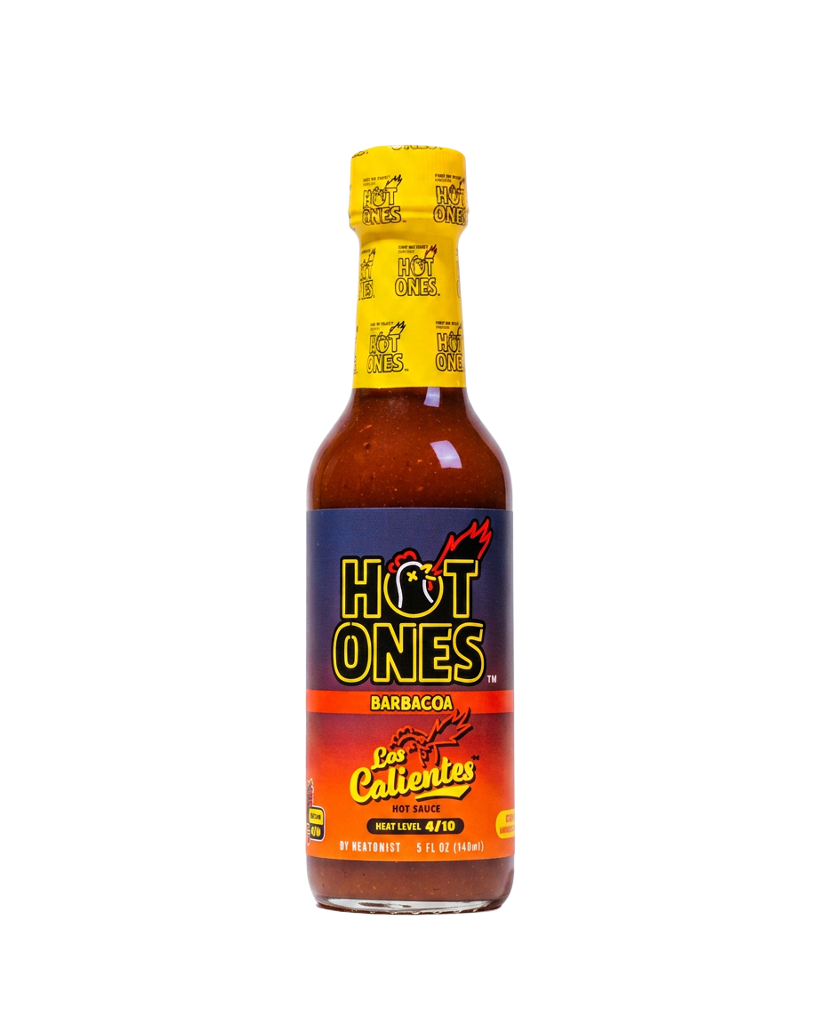 Los Calientes Barbacoa hot sauce bottle