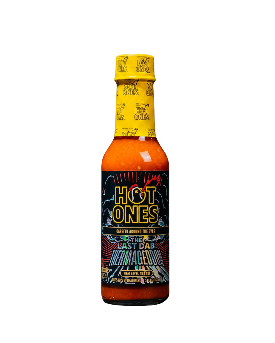 The Last Dab Thermageddon hot sauce bottle