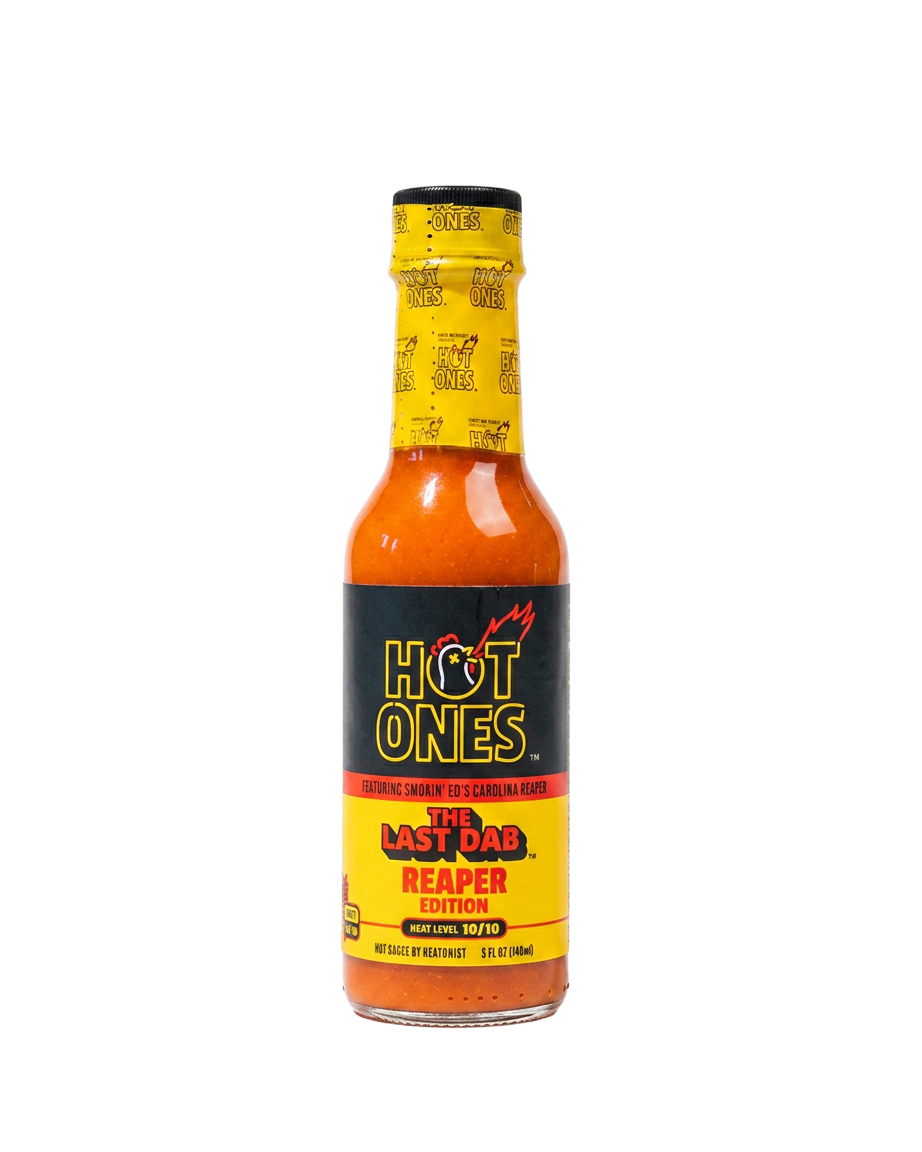 The Last Dab: Reaper Edition hot sauce bottle